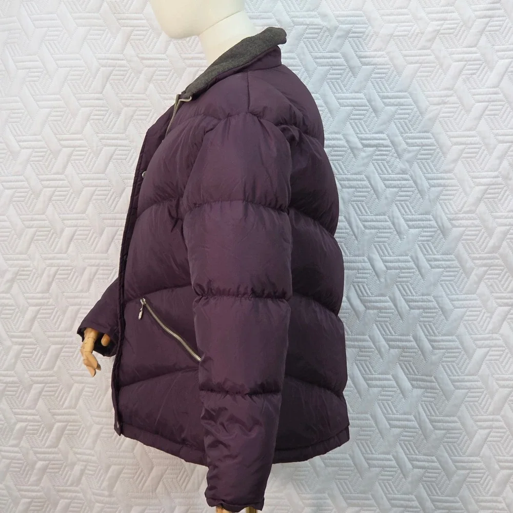 Colebrook & Co Puffer Coat Womens Purple Quilted‎ Duck Down fill Warm Outdoors M - Picture 5 of 15